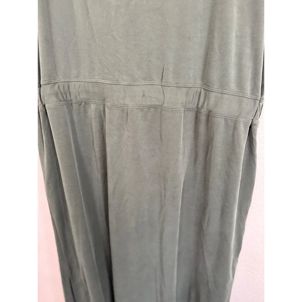 NWT Lou and Grey Olive Green Sleeveless Drawstring Waist Dress‎ Utility Pockets